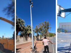 DAN MANTENIMIENTO A CANCHAS DE BASQUETBOL DE UNIDAD DEPORTIVA